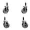 Service Caster 5'' Semi Steel Wheel Swivel 1-1/8'' Expanding Stem Caster Set 2 Brakes, 4PK SCC-EX20S515-SSR-2-TLB-2-118 - alternate 1